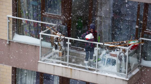 romania sub zapada foto si video