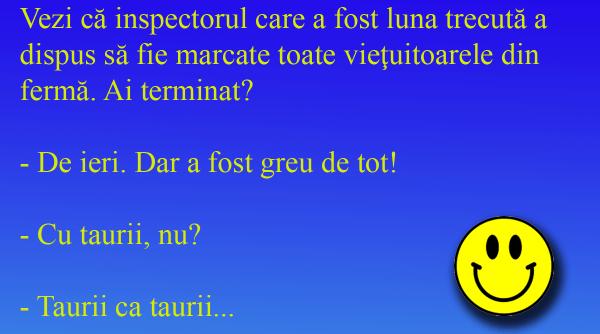bancul zilei recensamantul migalos al animalelor exagerarea fermierilor
