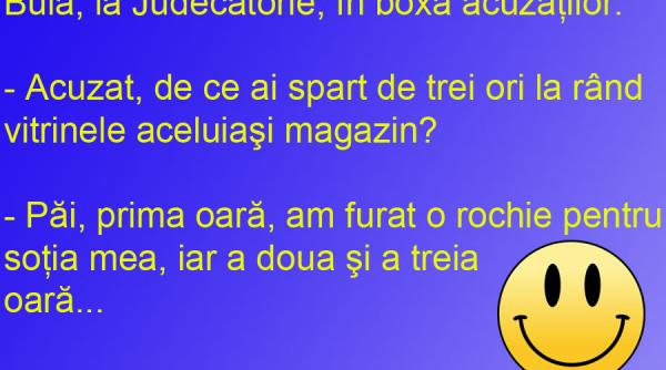 bancul zilei bula un hot in pas cu moda