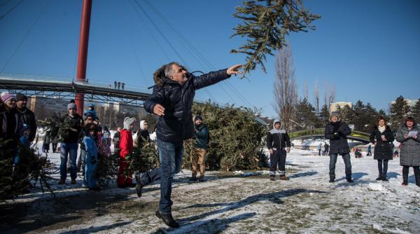 competitie inedita de azvarlit brazi in capitala