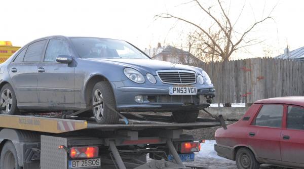 botosani contrabandist retinut dupa ce a intrat cu masina in mod intentionat in autospeciala politiei