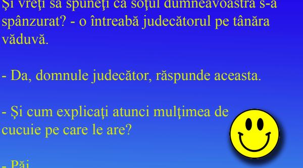 bancul zilei o vaduva indurerata e si mai desteapta
