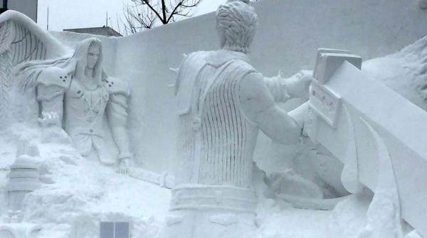 japonia maestrii sculpturilor in gheata si au dat intalnire ca in fiecare an la festivalul zapezii de la sapporo