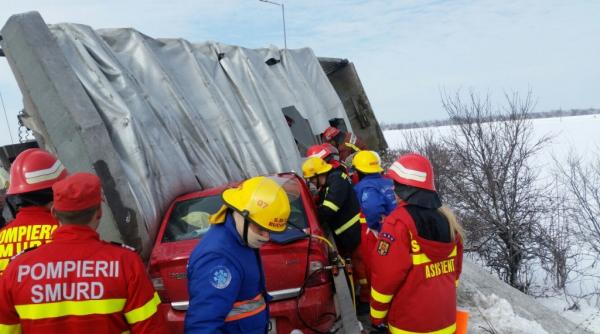 prahova trafic reluat pe dn 1 centura de vest a ploiestiului dupa trei ore de blocaj