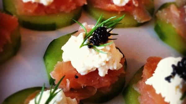 reteta zilei aperitiv cu branza pufoasa si somon