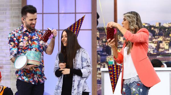 diana munteanu a facut o prajitura alba ca zapada pentru invitatii primei editii a emisiunii prietenii de la 11