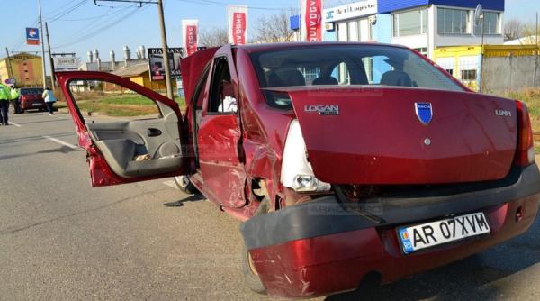 accident rutier in care a fost implicat un vehicul al politiei de frontiera arad