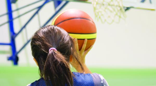 agresivitate sub panoul de baschet