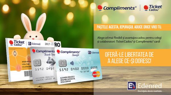 anul acesta de paste angajatii isi pot alege cadoul dorit din cea mai mare retea de magazine partenere