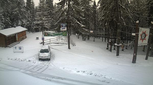 imagini live harghita ninsori in mai multe zone ale judetului circulatia spre statiunea harghita bai se face in conditii de iarna