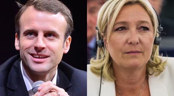 macron si le pen continua sa conduca in sondaje desi mai pierd puncte inaintea primului tur de scrutin