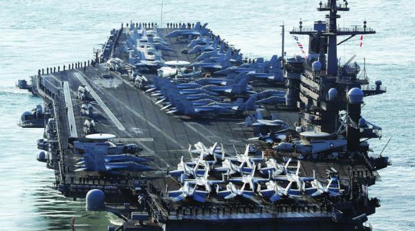 portavioanele sua gata sa l loveasca pe kim