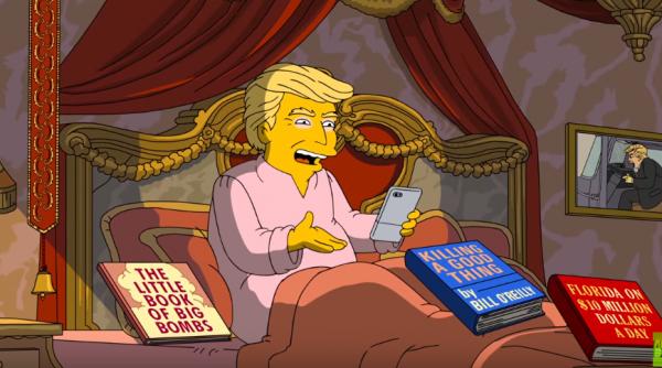 un promo pentru the simpsons in care trump este facut de ras a devenit viral pe internet