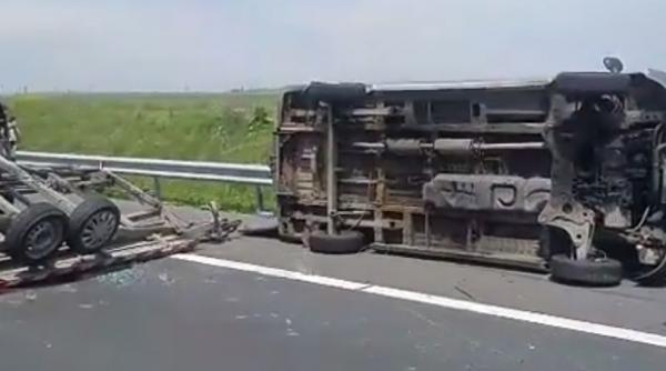accident grav pe autostrada timisoara lugoj 6 raniti