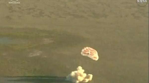 astronautul francez si colegul sau rus s au intors cu bine pe pamant