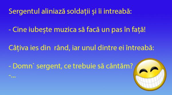 bancul zilei militari muzicali