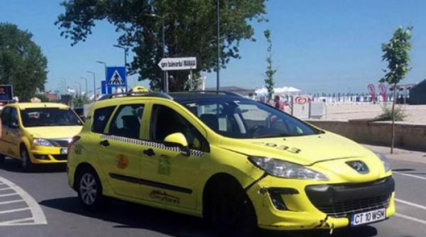 panica pe faleza din mamaia dupa ce un barbat a plecat in tromba cu un un taxi furat