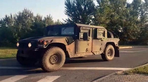 video un convoi militar american a traversat municipiul arad