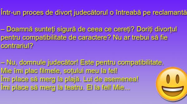 bancul zilei prea multa compatibilitate