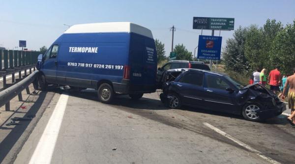 trafic oprit pe a2 in zona glina pe sensul catre bucuresti