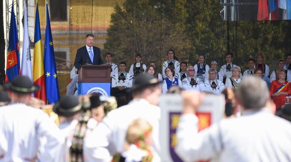 iohannis comunitatea saseasca va serba impreuna cu romanii centenarul romaniei