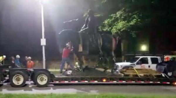 de frica violentelor baltimore demoleaza statuile militarilor confederati