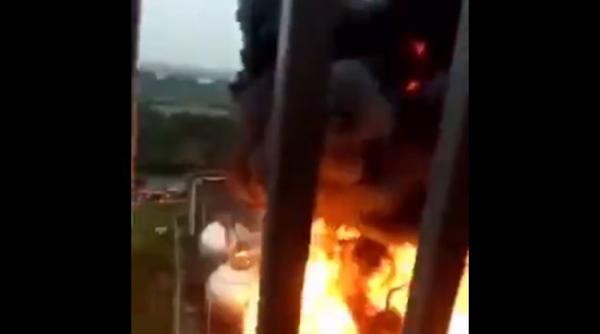 video incendiu urias la una dintre cele mai mari rafinarii de petrol din china