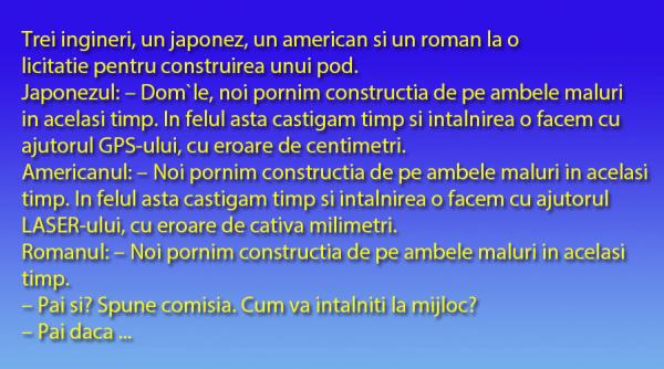 bancul zilei 3 ingineri si un pod