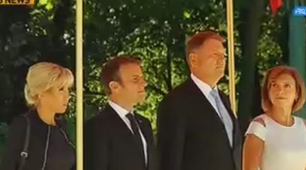 emmanuel macron primit la palatul cotroceni de klaus iohannis