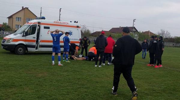 un fotbalist la concordia a ajuns in coma la spital dupa ce s a ciocnit cu un adversat pe teren ambulanta nu avea medic