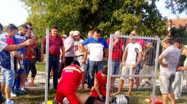 arad a murit in timpul unui meci de fotbal
