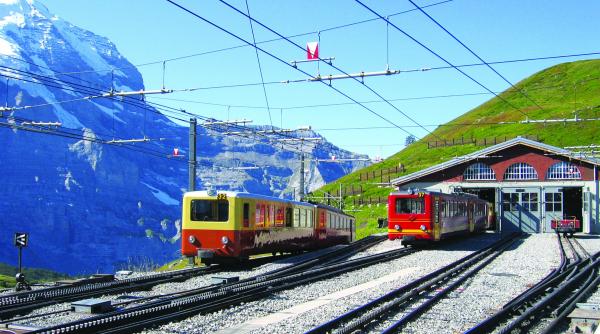 la plimbare cu trenul prin europa