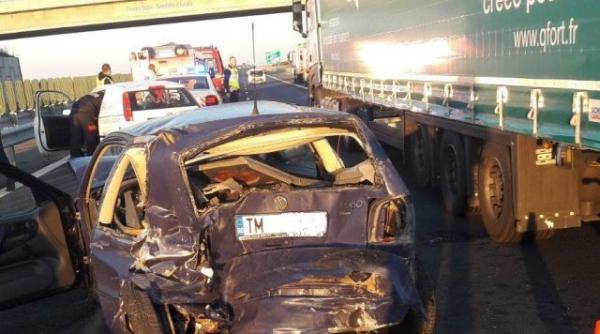 tragedie pe autostrada a1 in judetul timis un barbat a murit si doua persoane sunt ranite