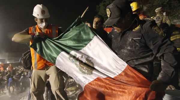 video moment dramatic din timpul cutremurului din mexic