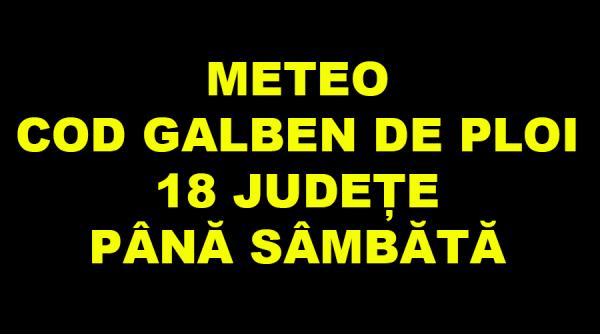cod galben de ploi in 18 judete pana sambata dimineata informarea meteo de vreme rece prelungita cu 24 de ore