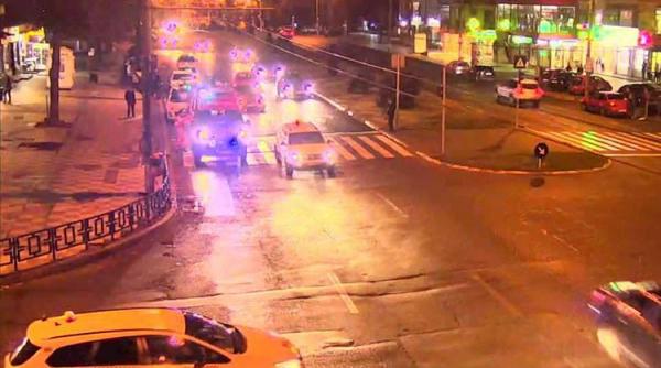 scandal de proportii intre taximetristii din galati langa sectia de politie