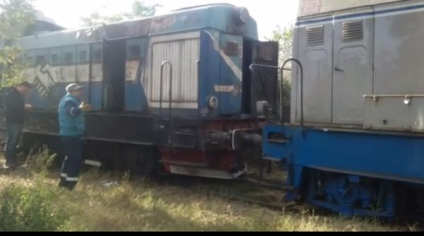 incendiu in portul constanta locomotiva unui tren incarcat cu cereale a luat foc