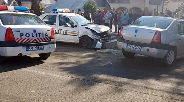 politist ranit din cauza unui sofer care nu a acordat prioritate