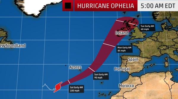 europa de vest se pregateste sa fie lovita de uraganul ofelia