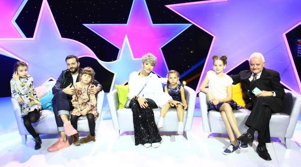 irinel columbeanu giulia anghelescu si mihai morar vin alaturi fiicele lor irina antonia mara si cezara la aici eu sunt vedeta