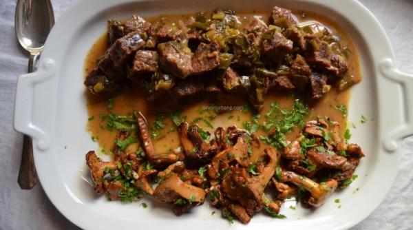 reteta zilei escalop de vitel cu ciuperci