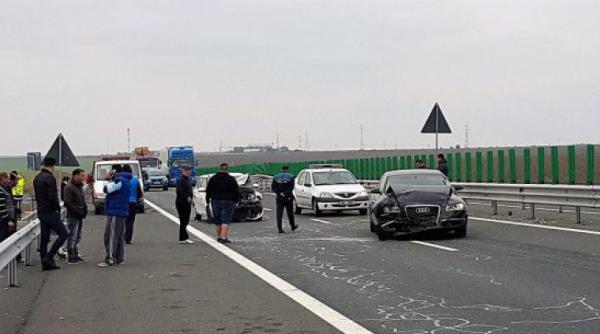 carambol pe autostrada soarelui din cauza unui accident rutier
