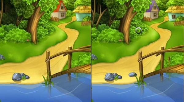 cat de rapid esti gaseste cele cinci diferente dintre cele doua imagini