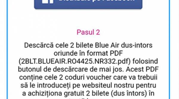 avertisment de la blue air hackerii au lansat un nou concurs fals in numele companiei