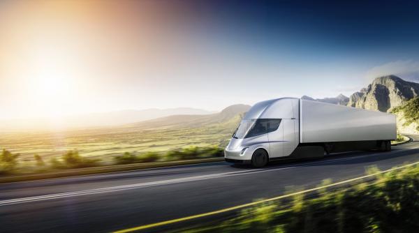 cum arata camionul electric prezentat de tesla