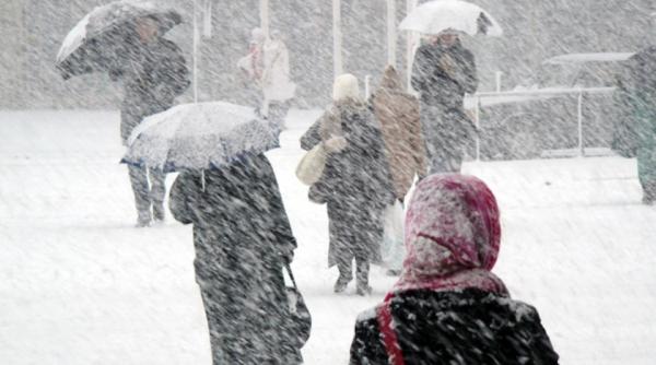 anm a emis o avertizare de ultima ora de ninsori si viscol pana miercuri seara