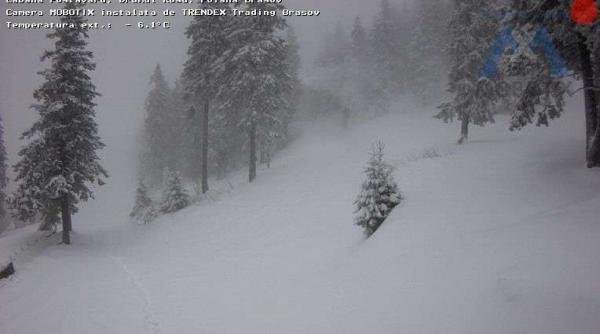 imagini live ninge in poiana brasov stratul de zapada e de 30 de centimetri