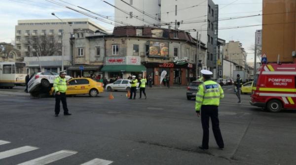 doi politisti raniti intr un accident rutier petrecut in capitala