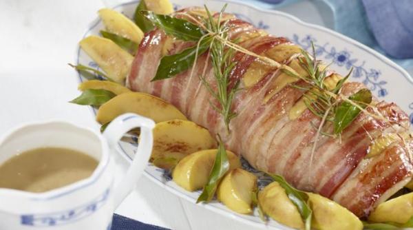 reteta zilei cotlet de porc cu mere