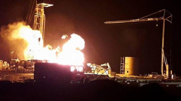 alerta de explozie in satu mare o sonda de gaz din moftinu a fost cuprinsa de flacari